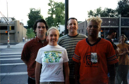 Michael Shelley Band & Jordan outside the Bluebird Theater in Denver, Colorado